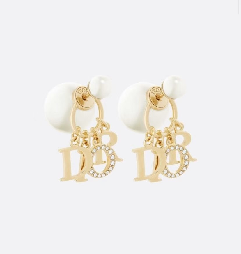 Dior Letter-shaped necklace earrings
