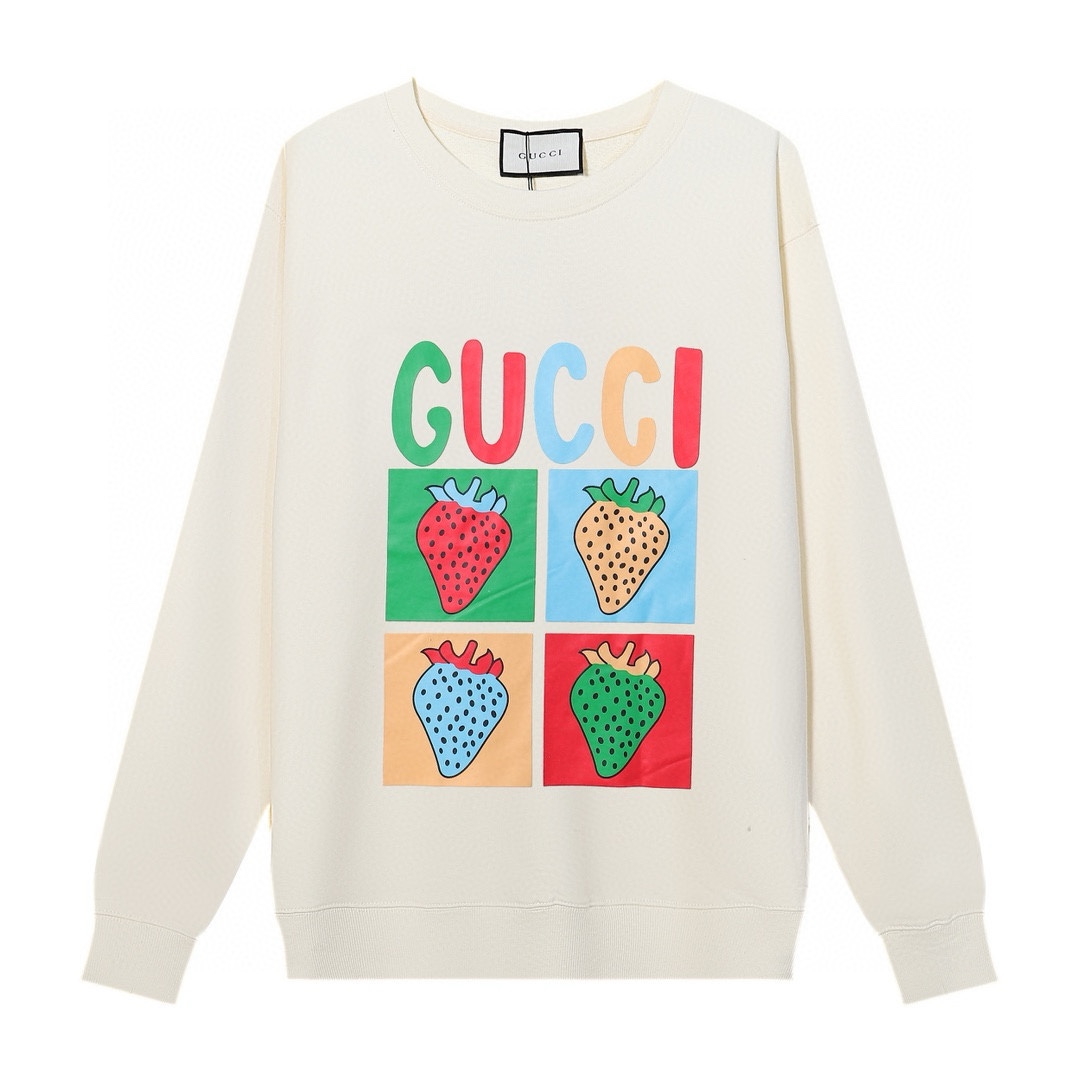 GUCCI printed crew-neck hoodie
