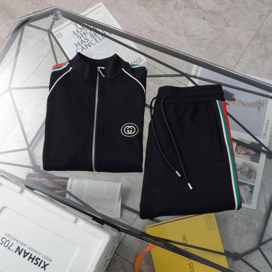 Gucci classic Double GLogo with stand collar coat hoodie