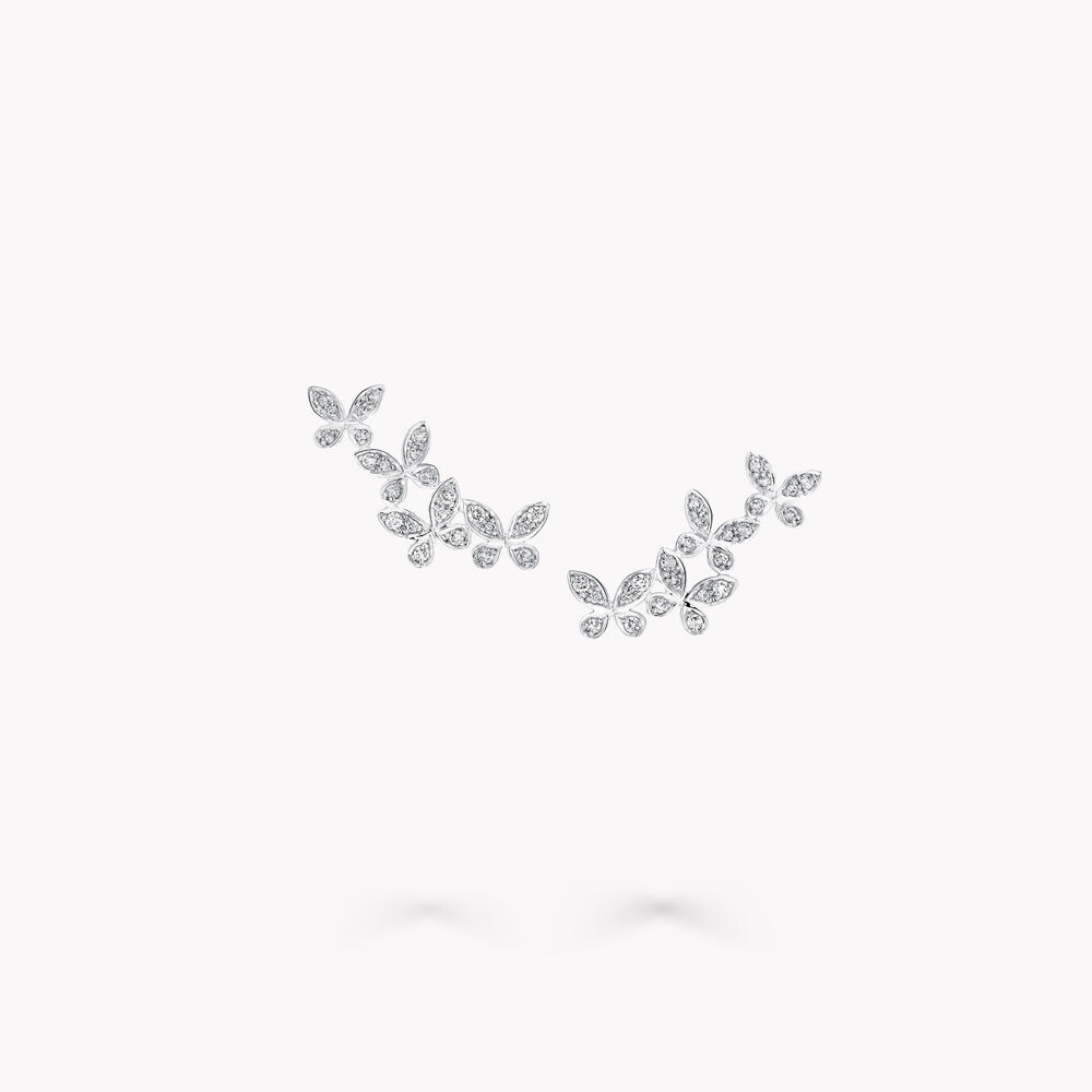 Graff Earrings - Tender Butterfly Diamond Earrings