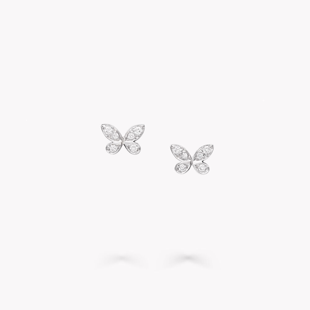 Graff Earrings - Enchanting Butterfly Mini Diamond Stud Earrings