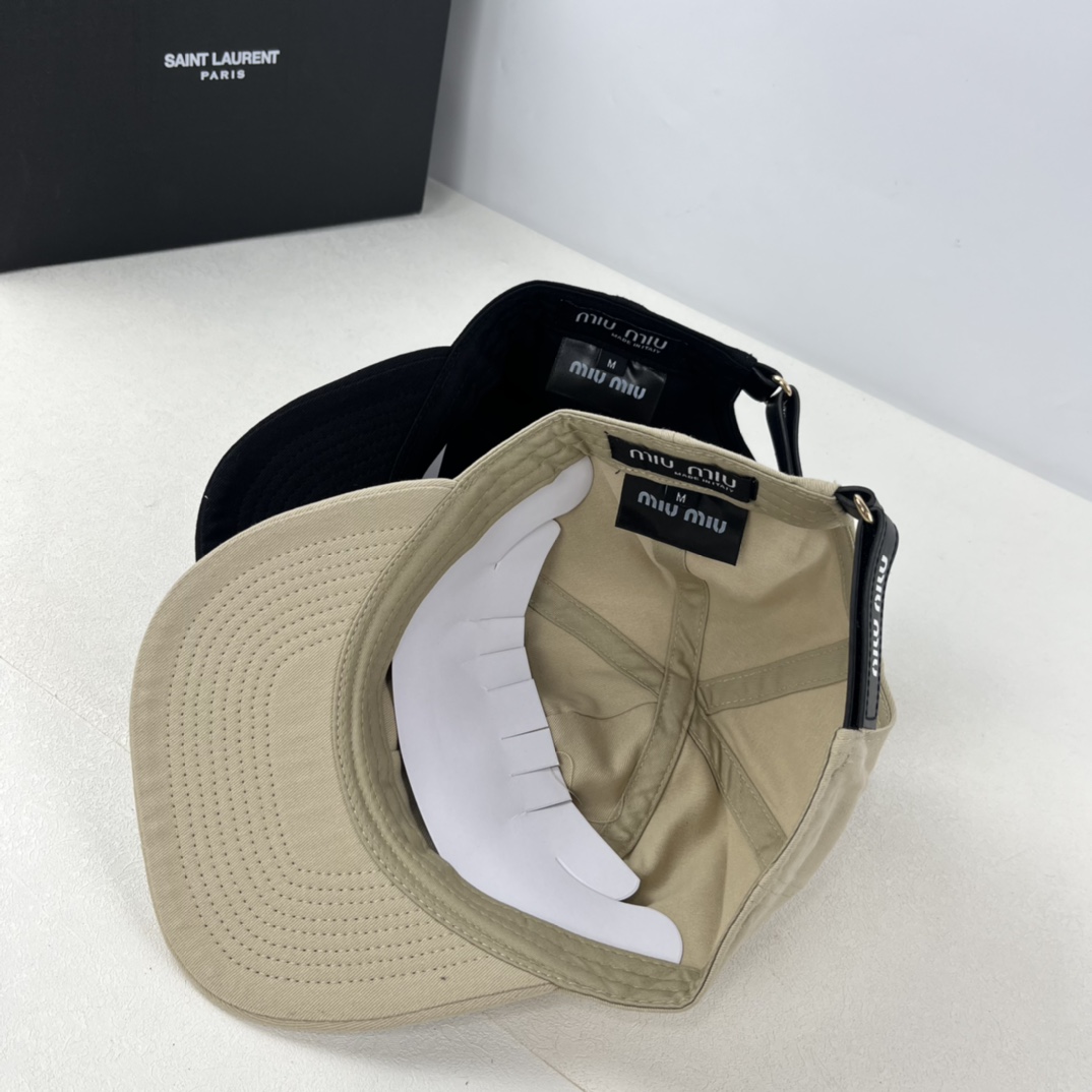 Miumiu soft top baseball cap