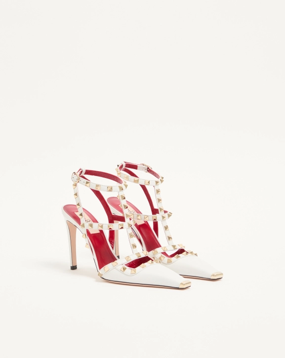 Valentino Rockstud sheepskin high heels (10cm heel height)