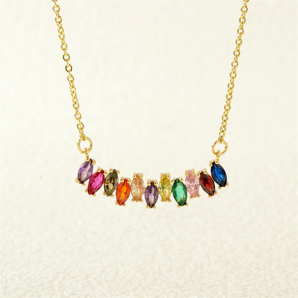 gold birthstone necklace