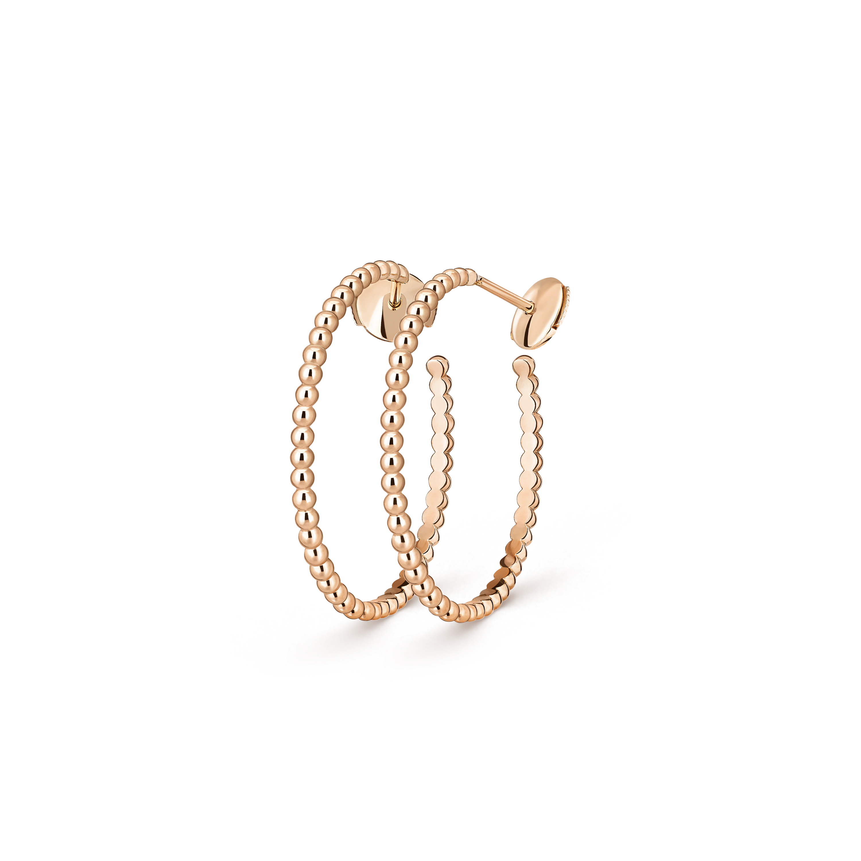 Van Cleef & Arpels Perlée Pearls of Gold Hoop Earrings