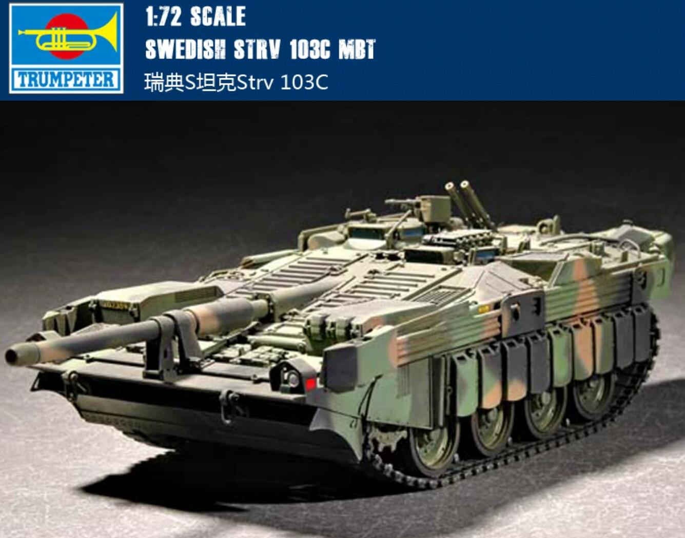 Trumpeter 1/72 07298 Swedish Strv 103C MBT