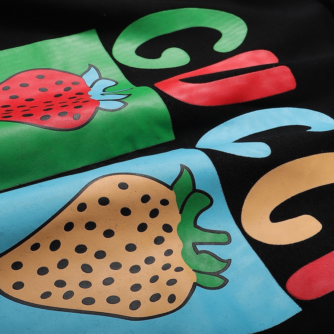 GUCCI printed crew-neck hoodie