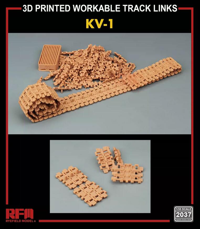 RYEFIELD MODEL RM-2037 KV-1 3D Printed Movable Track Set 1/35