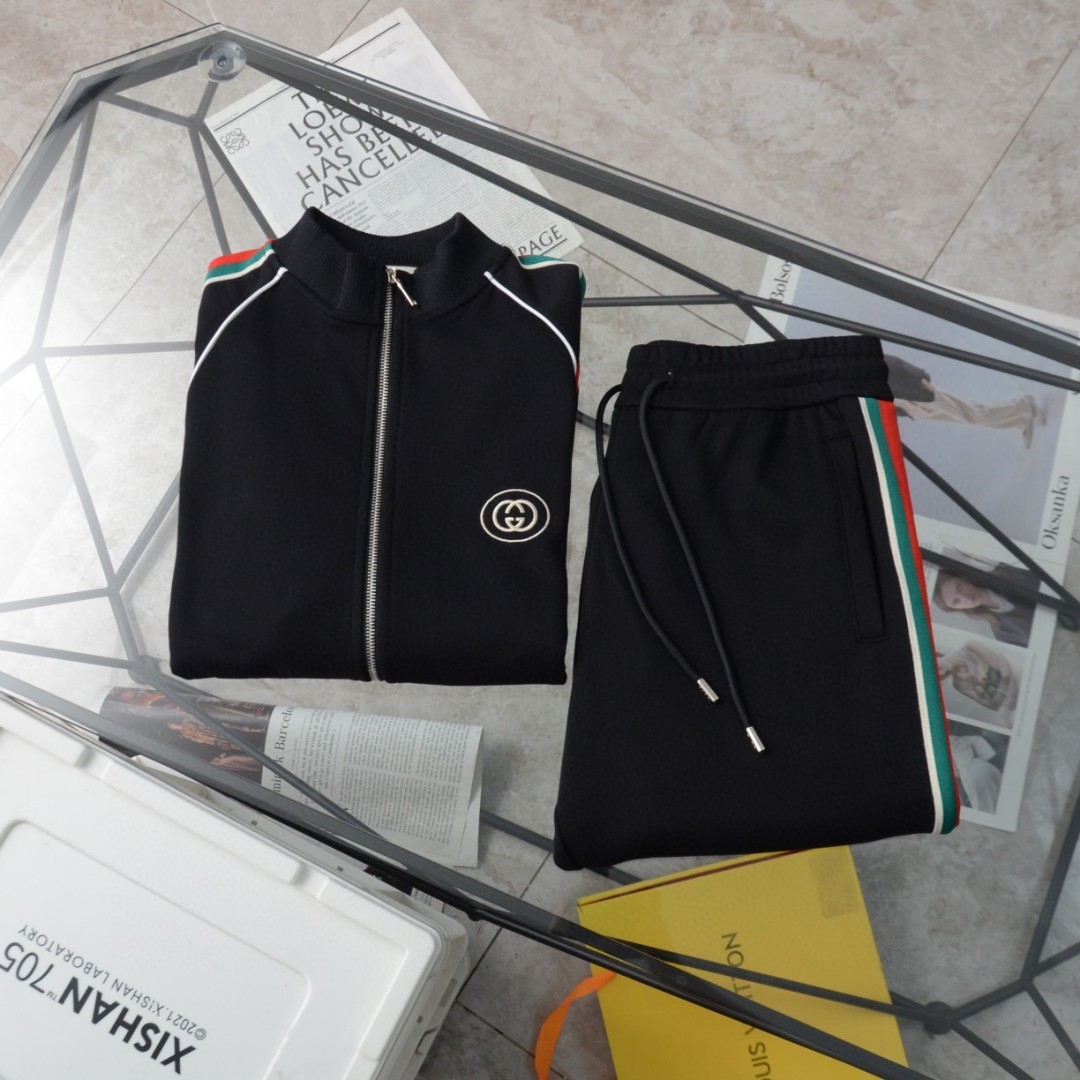 Gucci classic double Glogo casual sweatpants