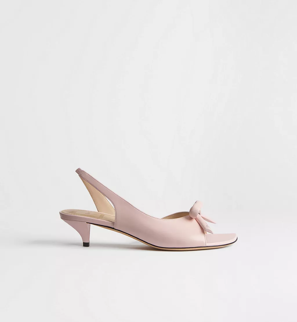 Dior Bow women's shoes, slingback sandals with heels