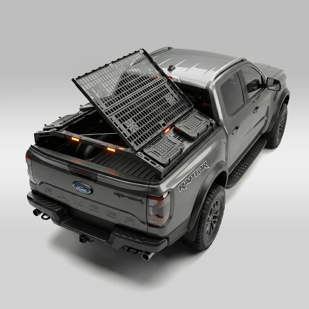 Ford Ranger Raptor Storage Box Ford F-150/Ranger Premium Bed Organizer with Light | JUSN