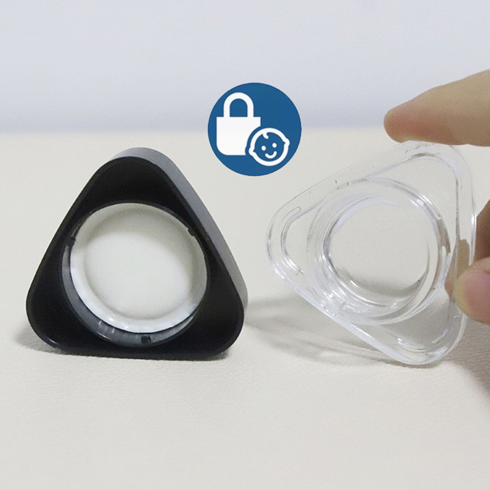 A2212 Triangle Glass Bottle Childproof With safe lock