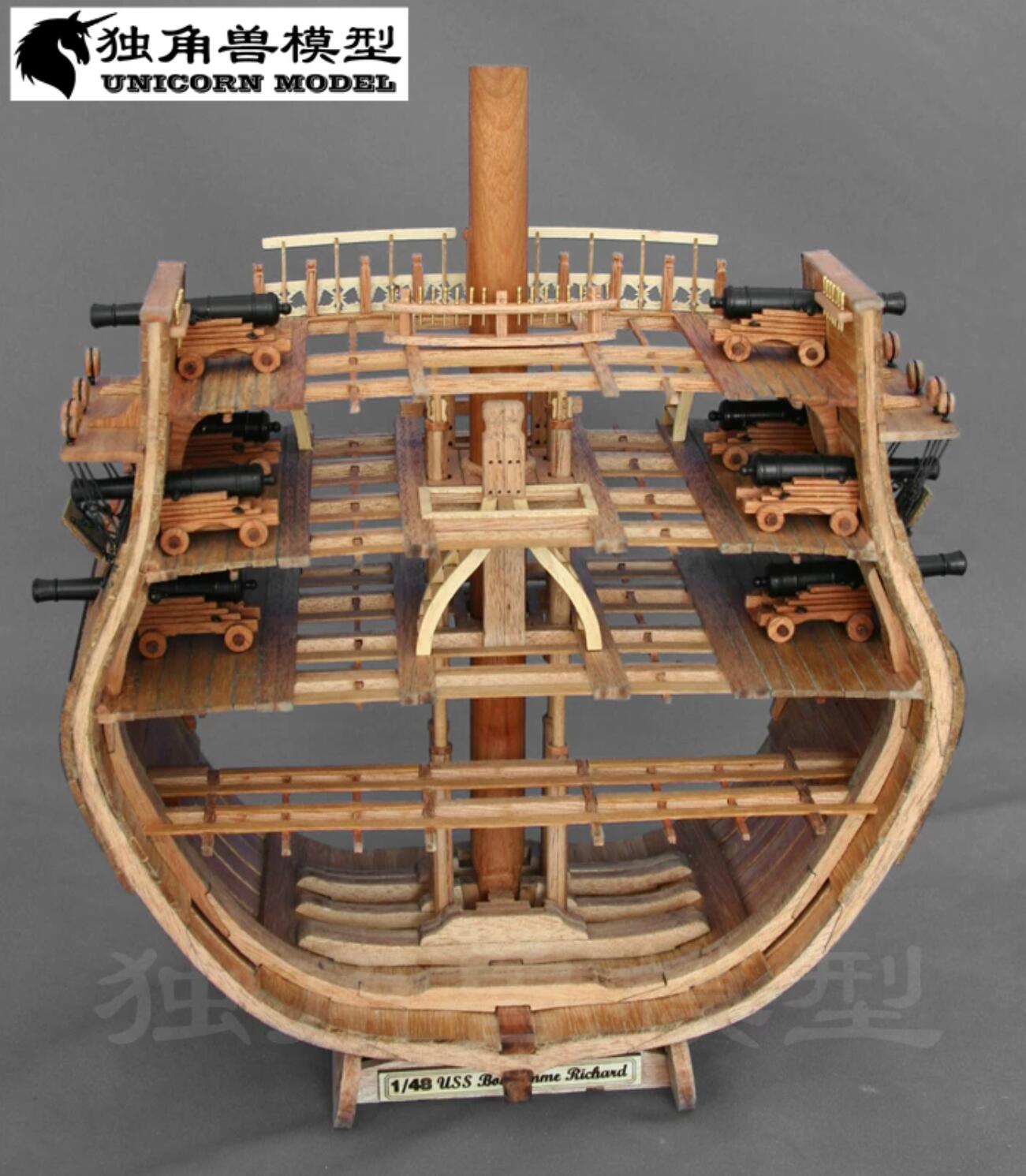 USS Bonhomme Richard 1:48 Cross Section Model Kit – Cherry version