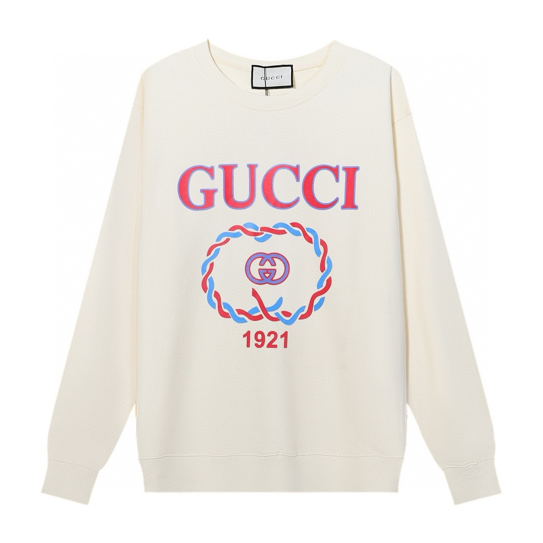 GUCCI printed crew-neck hoodie