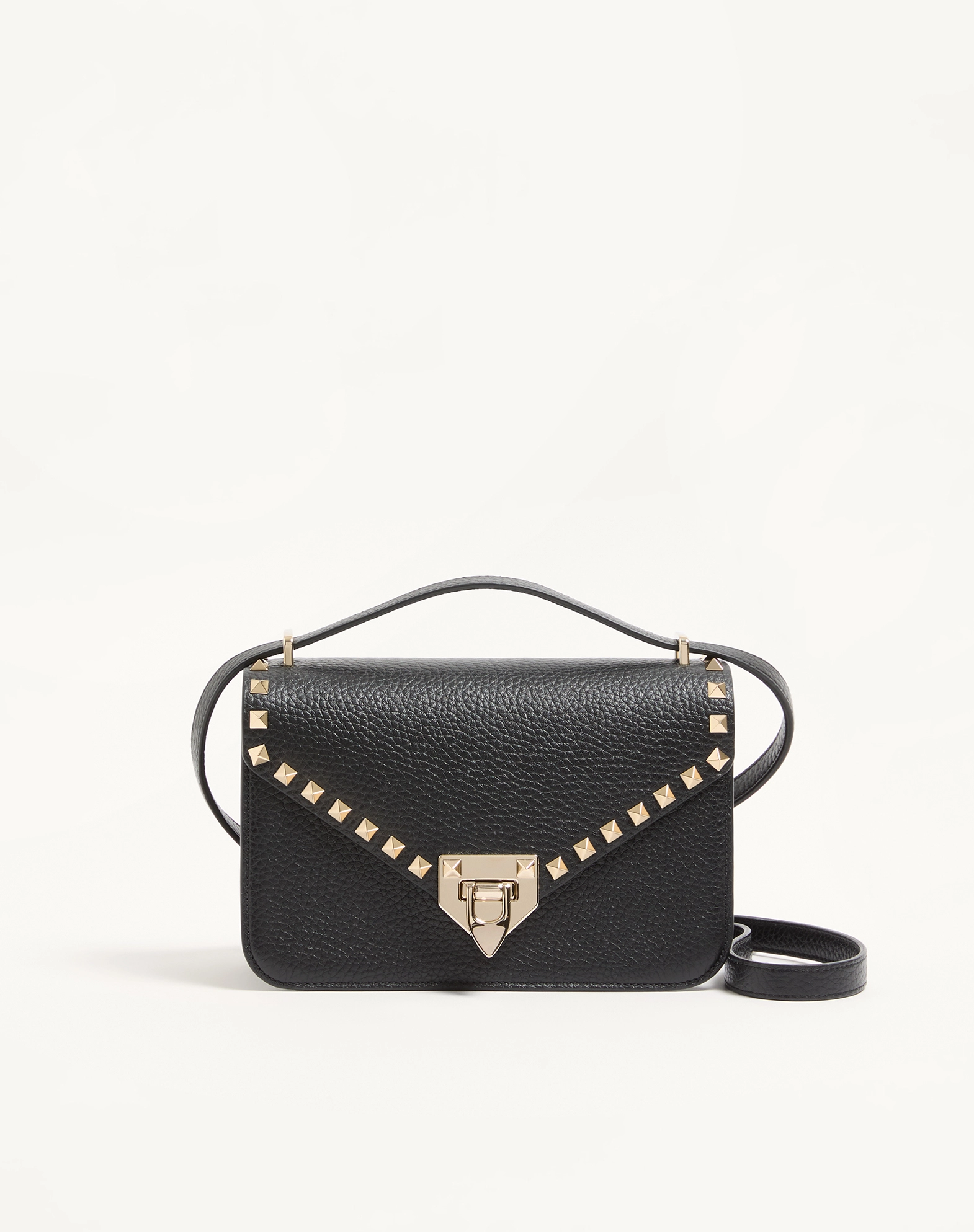 Valentino Rockstud Small Grained Calfskin Shoulder Bag