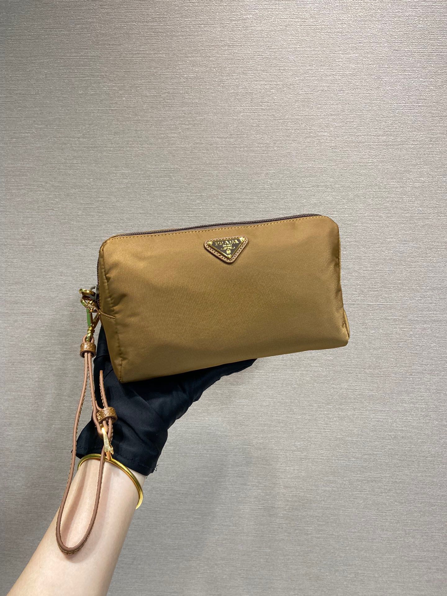 Prada new nylon clutch bag