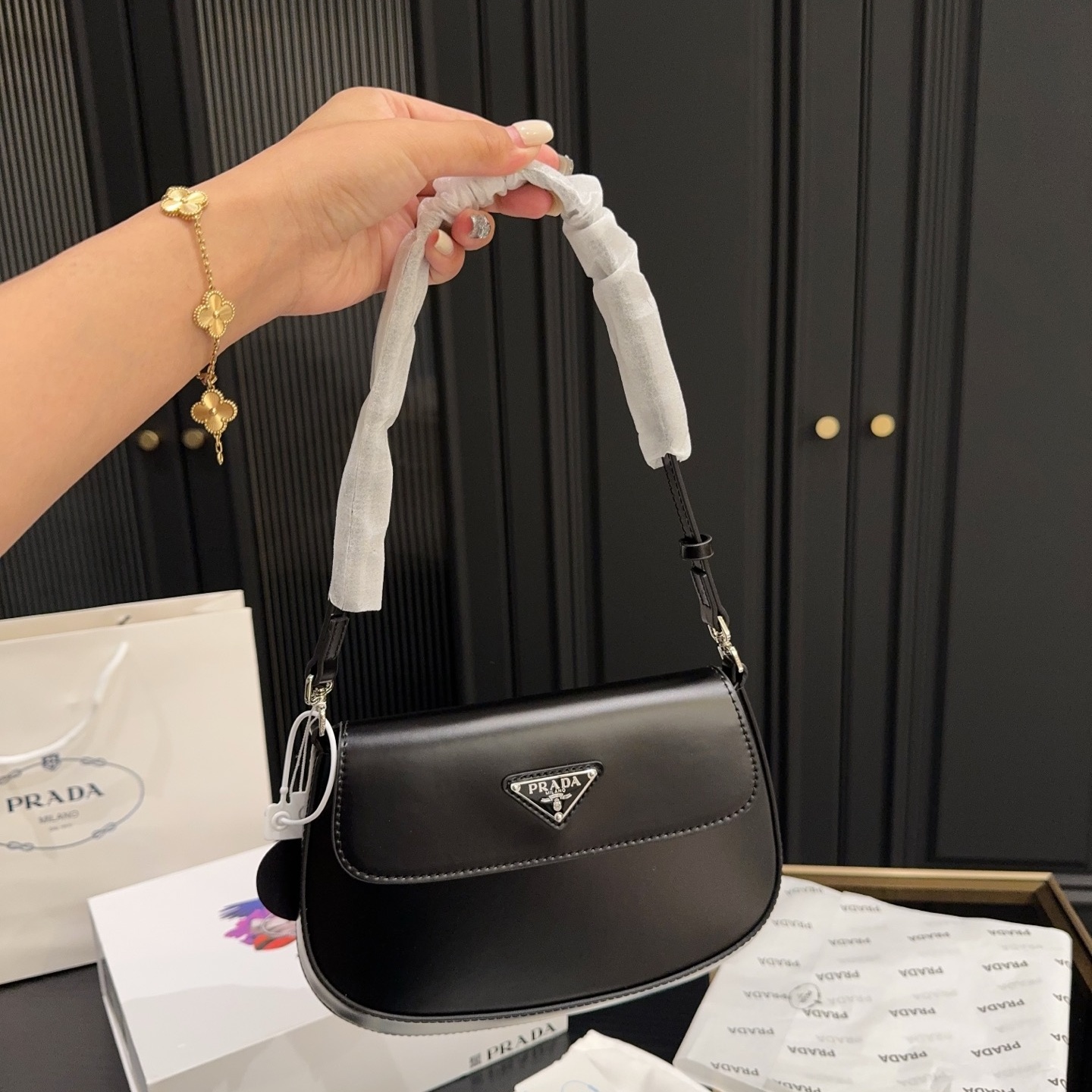 Prada Cleo Clamshell Underarm bag