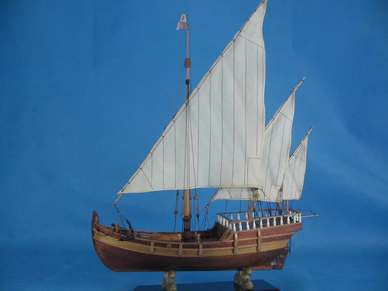 Italian Classic wooden sail boat scale 1/50 Columbus expedition fleet Nina 1792 ship wooden Model kits
