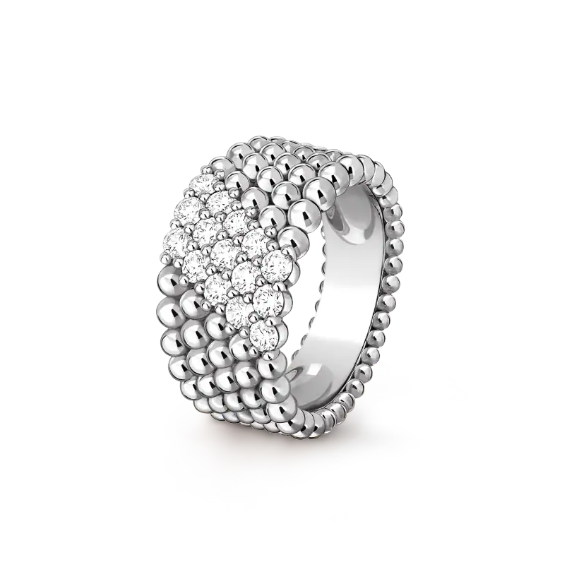 Van Cleef & Arpels Perlée diamonds ring