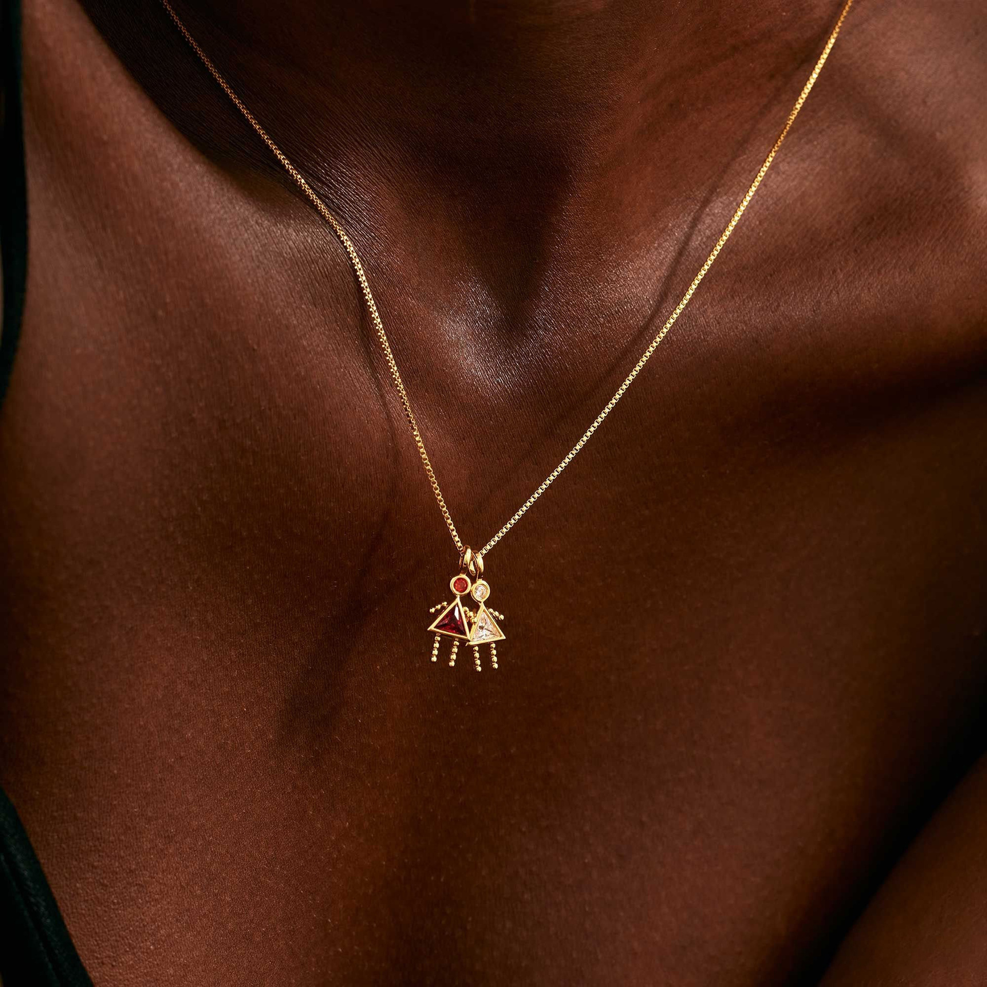 birth stone necklace