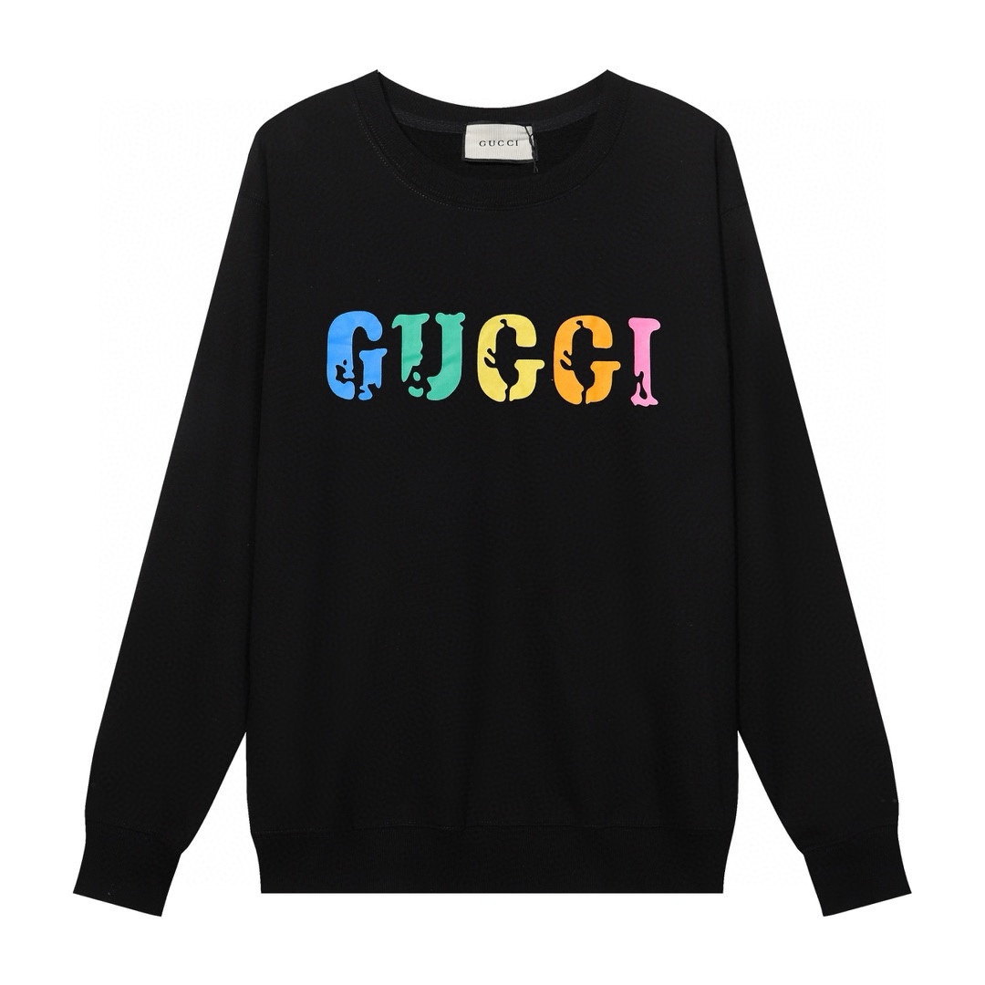 GUCCI printed crew-neck hoodie