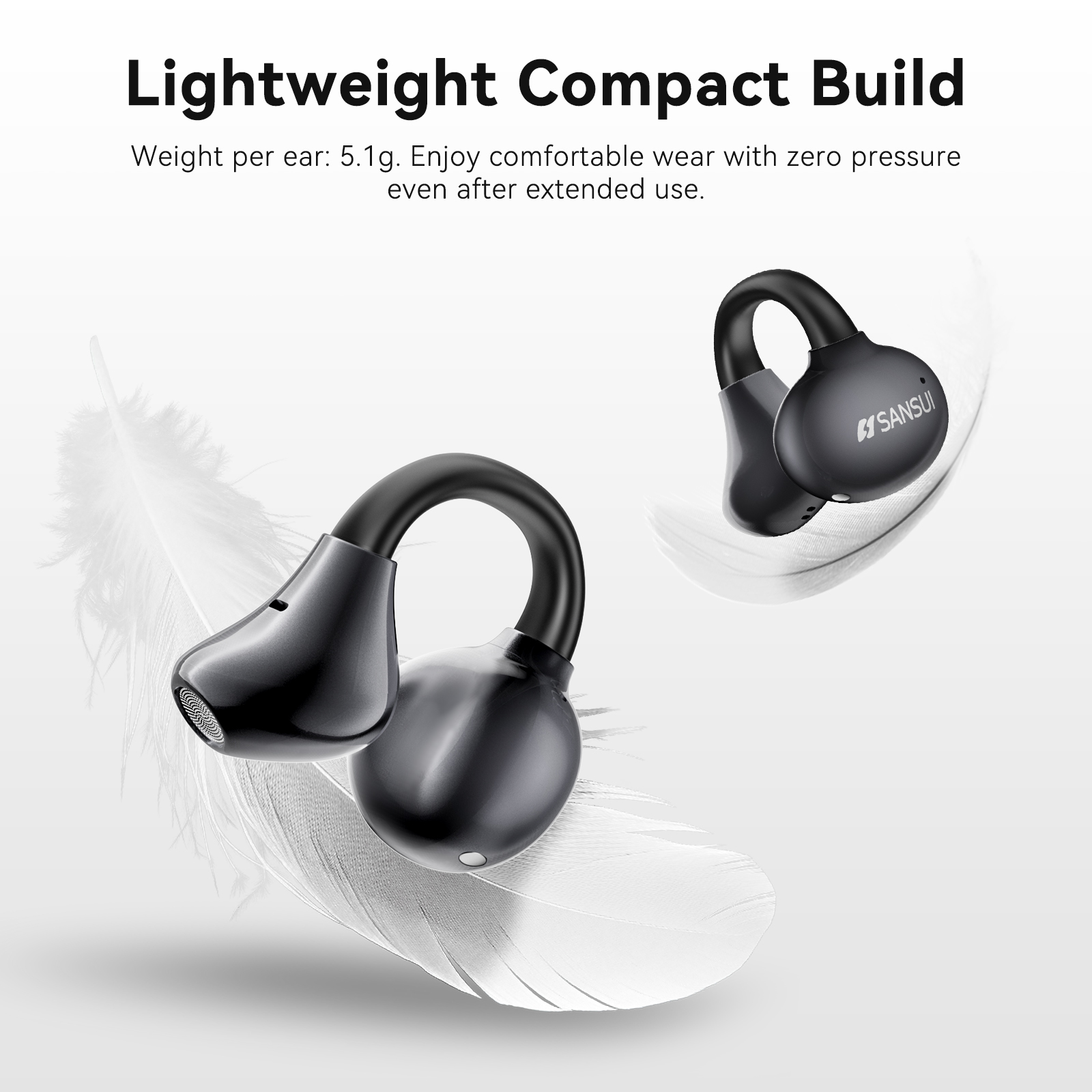 SANSUI AI Clip Earbuds - SANSUI