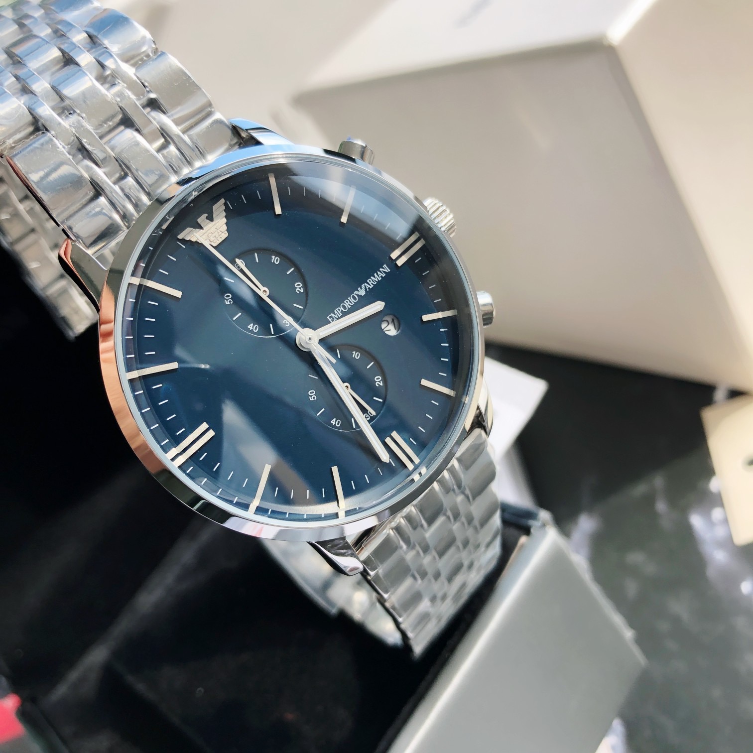 Armani men's business watch