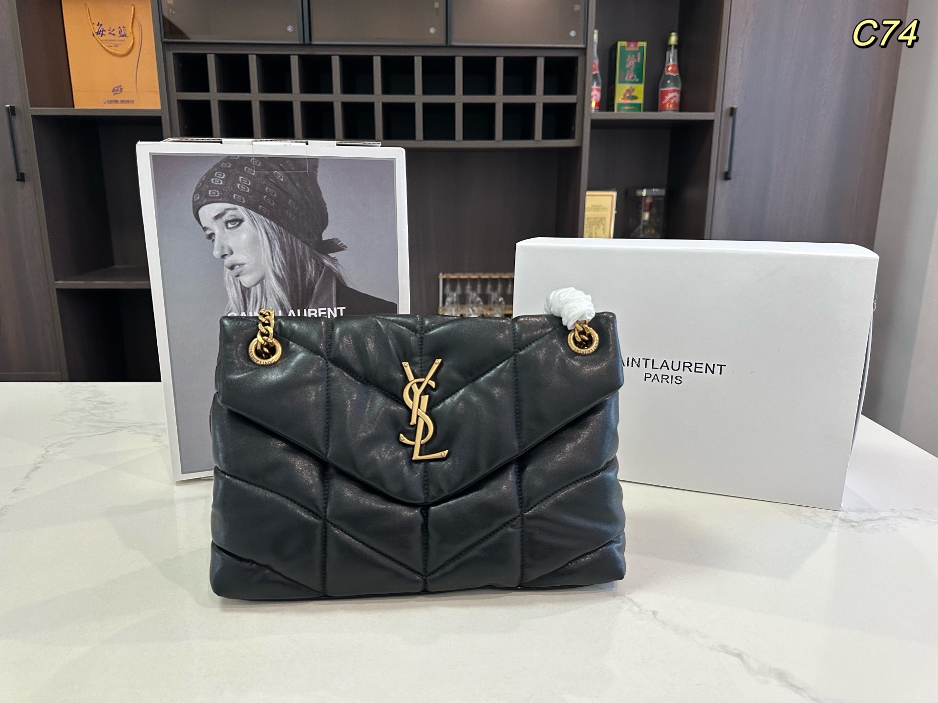 YSL PUFFER chain shoulder crossbody bag