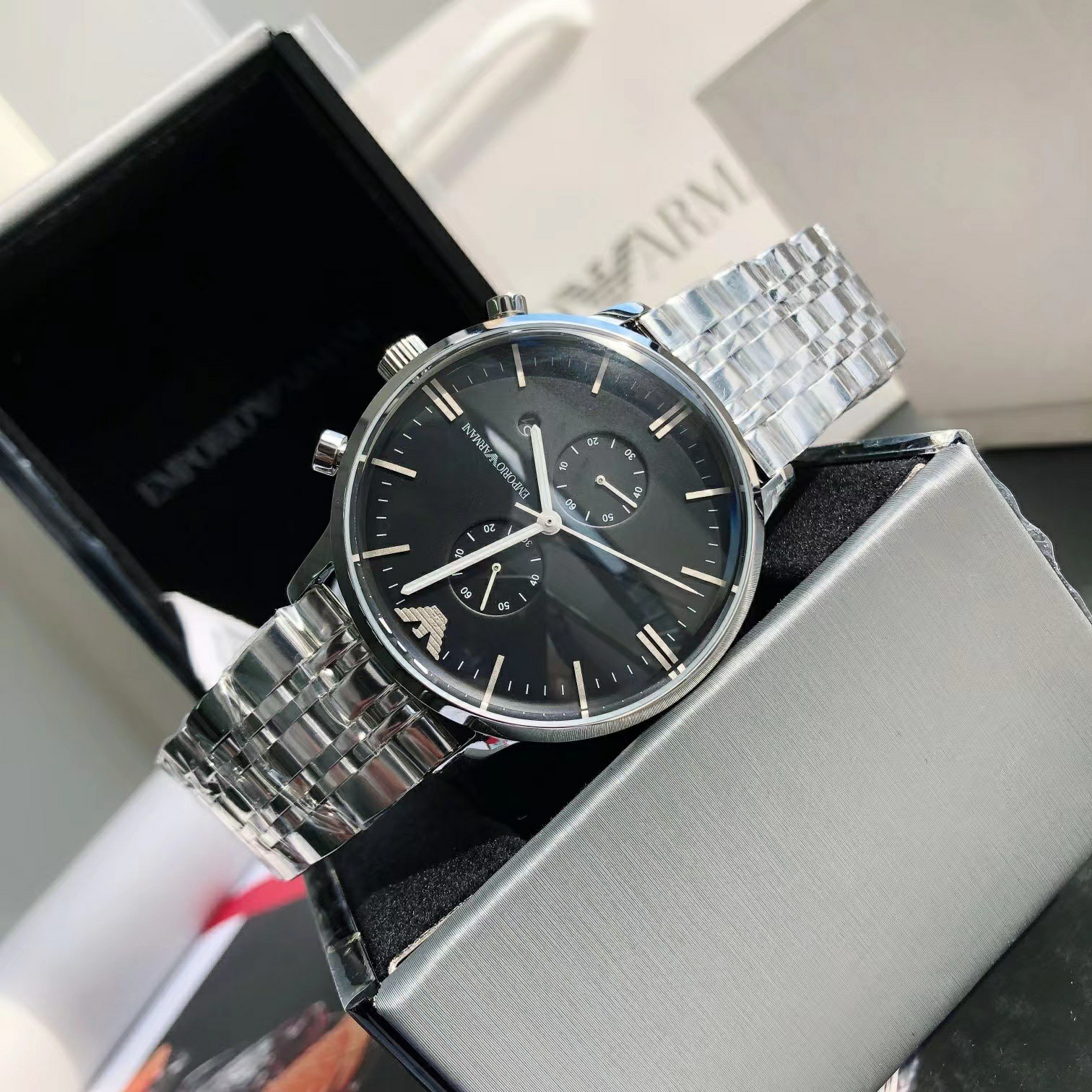 Armani men's business watch