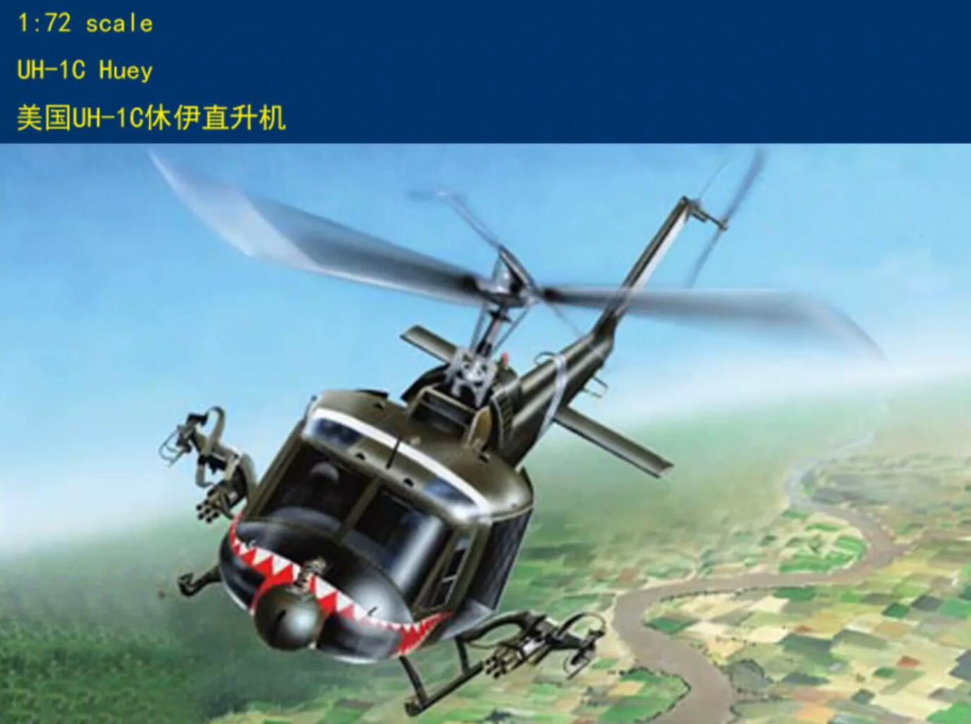 Hobbyboss 87229 1/72 UH-1C Huey Model Kit