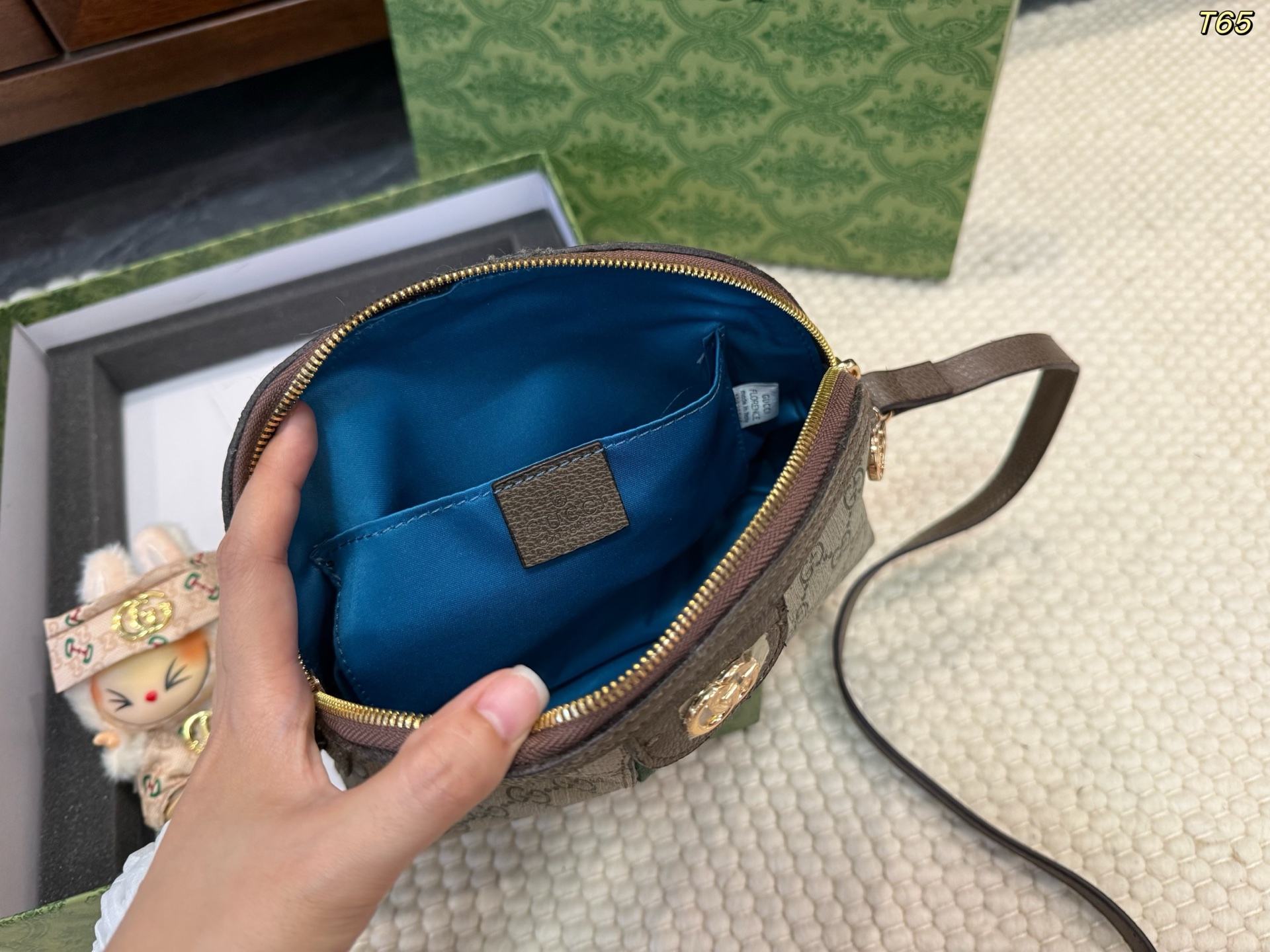 Gucci monogram shell bag