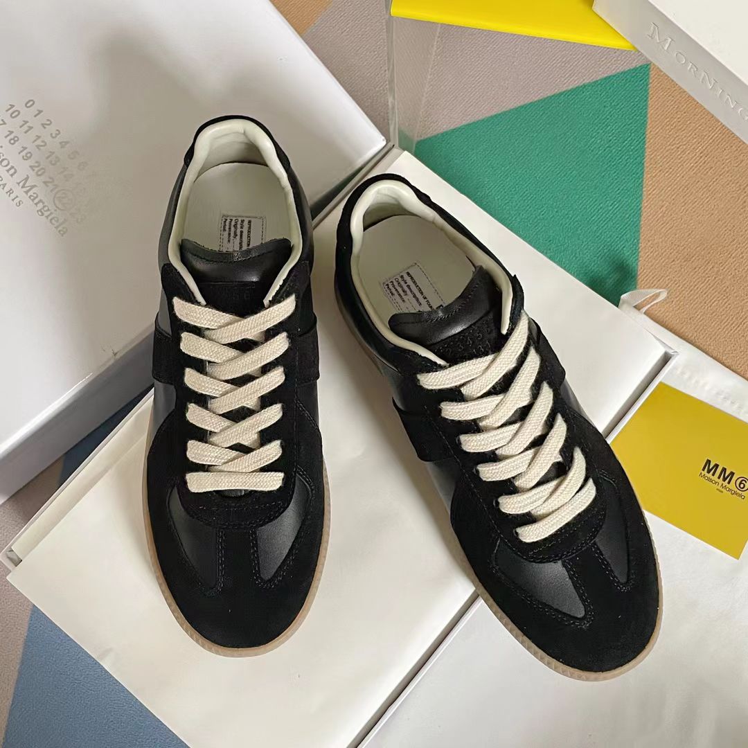 Maison margiela mm6 unisex style Dechen shoes cowhide leather