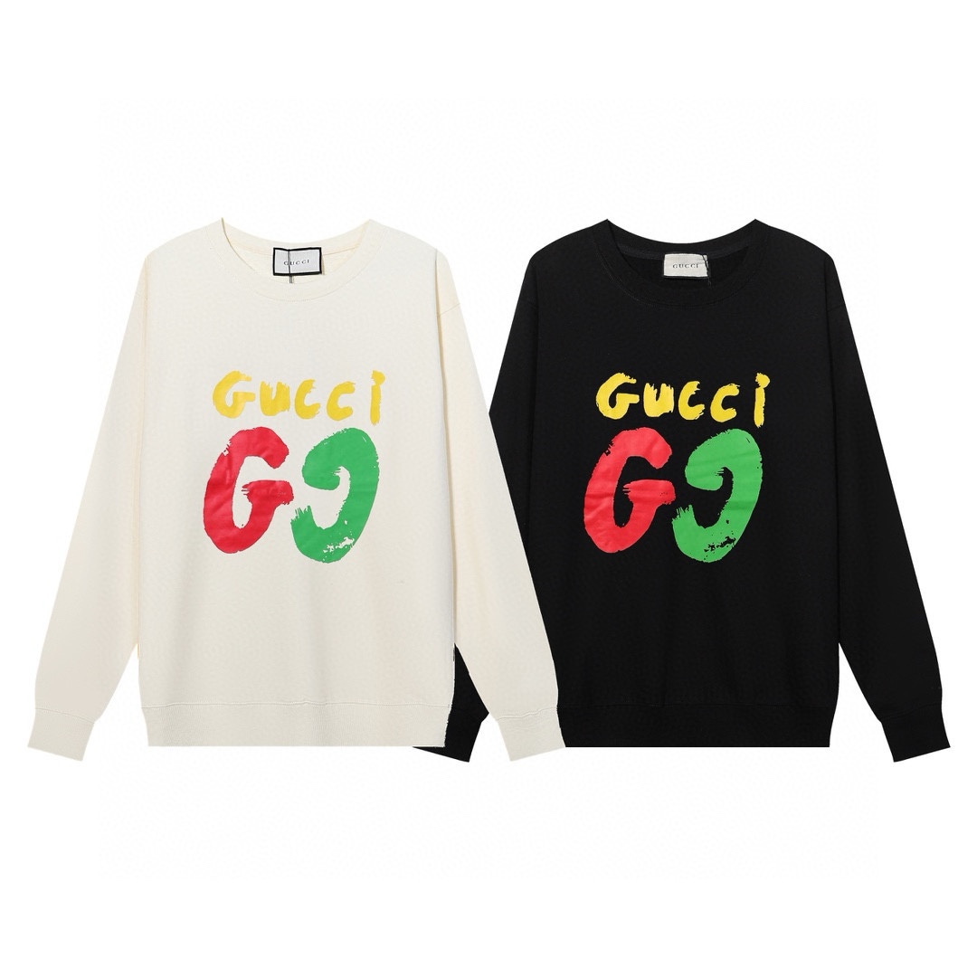 GUCCI printed crew-neck hoodie