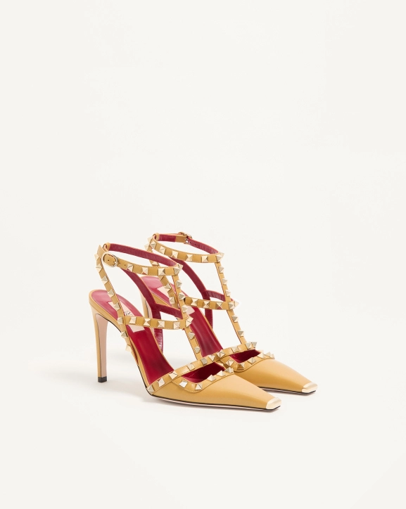 Valentino Rockstud sheepskin high heels (10cm heel height)