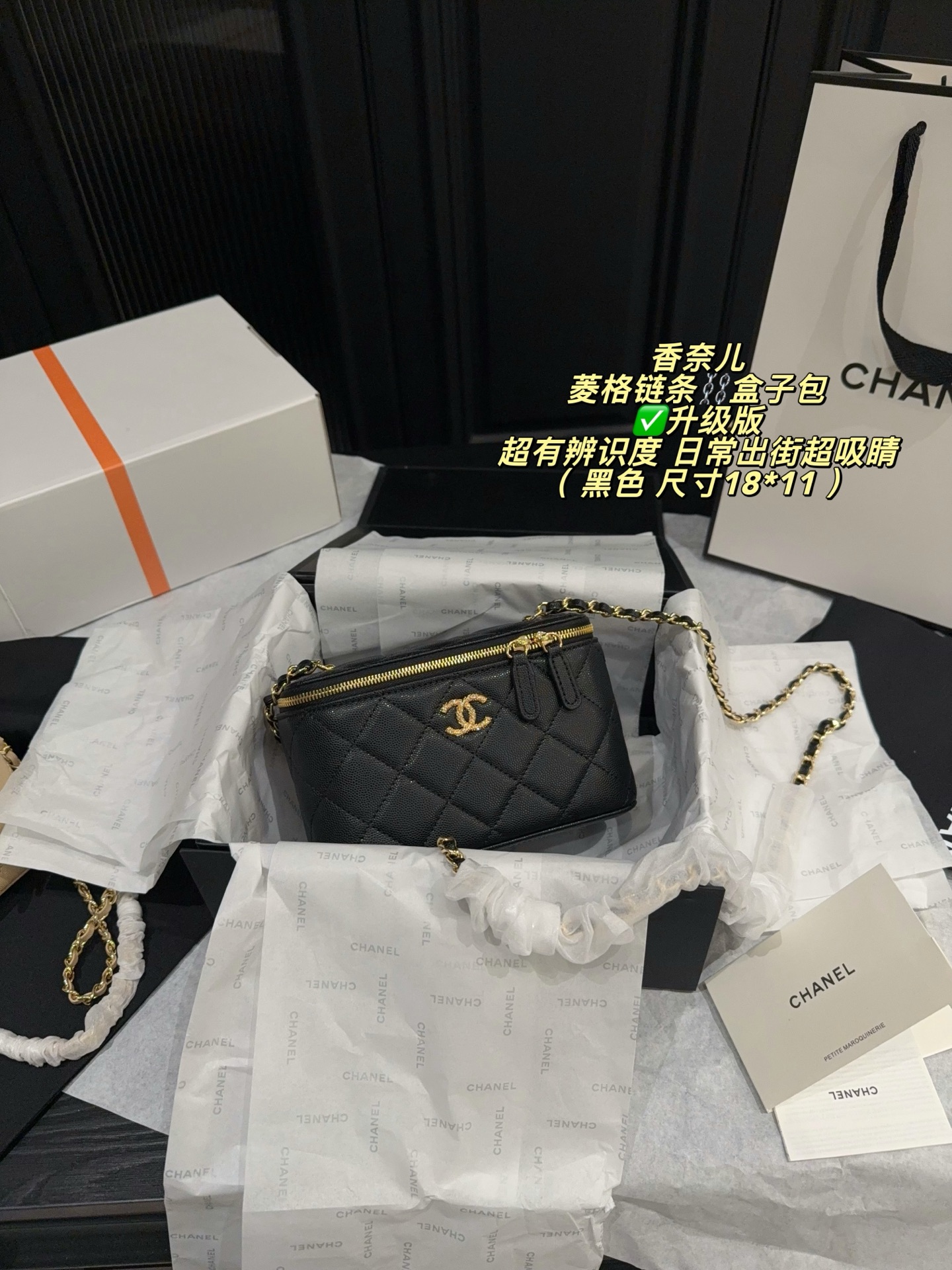 Chanel Quilted Vanity Case shoulder bag