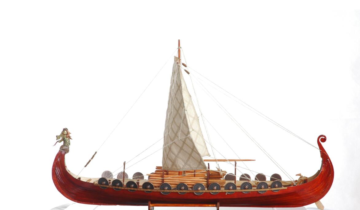 Classic wooden scale sailing boat wood scale ship 1/50 Viking ships scale assembly model ship building kit scale boat