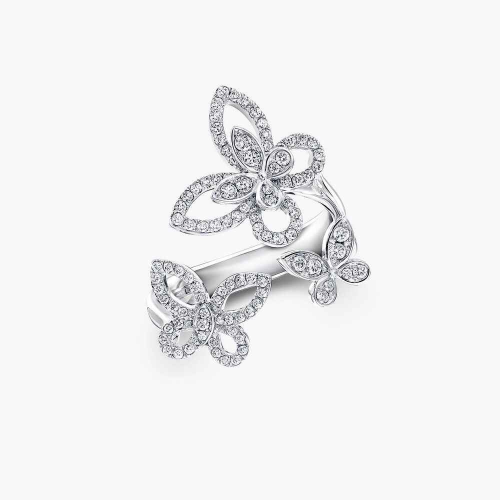 Graff Butterfly Phantom Trio Diamond Ring