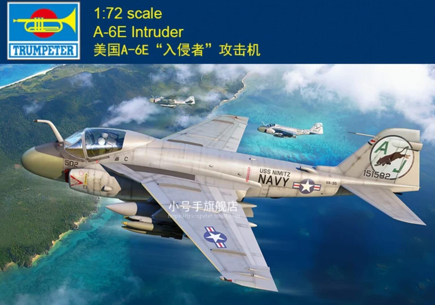 Trumpeter 1/72 American A-6E Intruder Plastic Model 01641