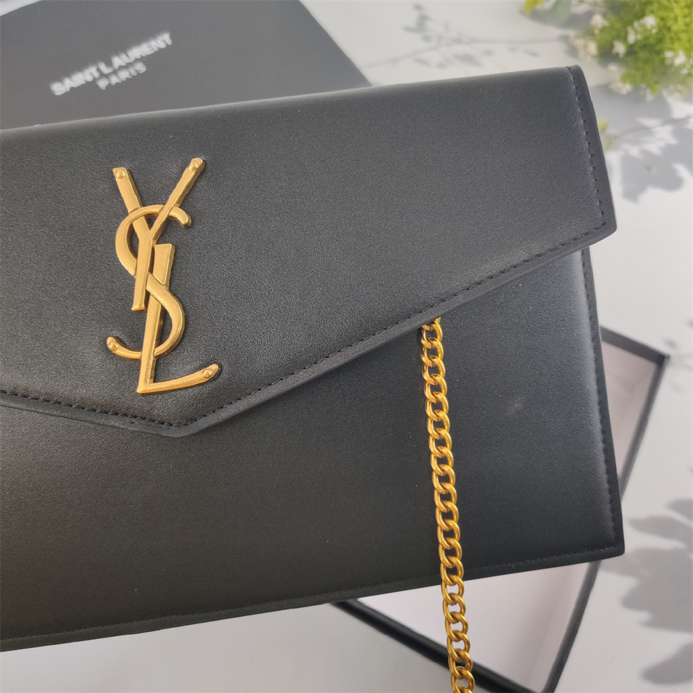 YSL Grain de Poudre Uptown Chain Wallet