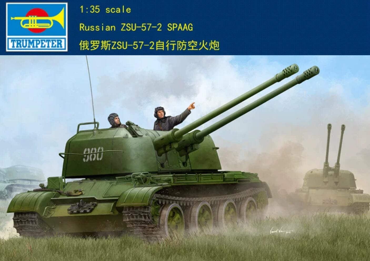 Trumpeter 1/35 05559 Russian ZSU-57-2 SPAAG