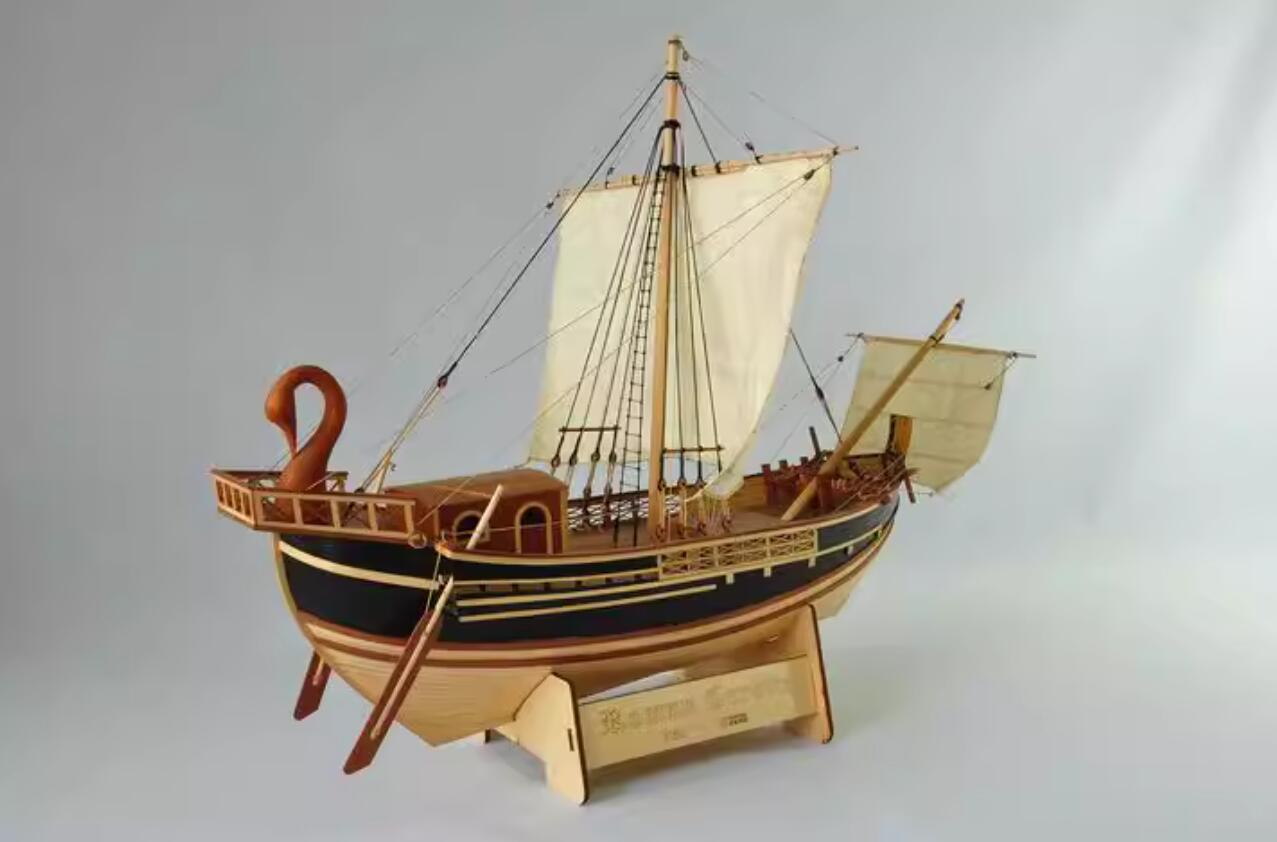 Classic Roman Empire merchant ship model Scale 1/50 Roman Corbita Trade Boat ancient Rome cargo ship SC MODEL