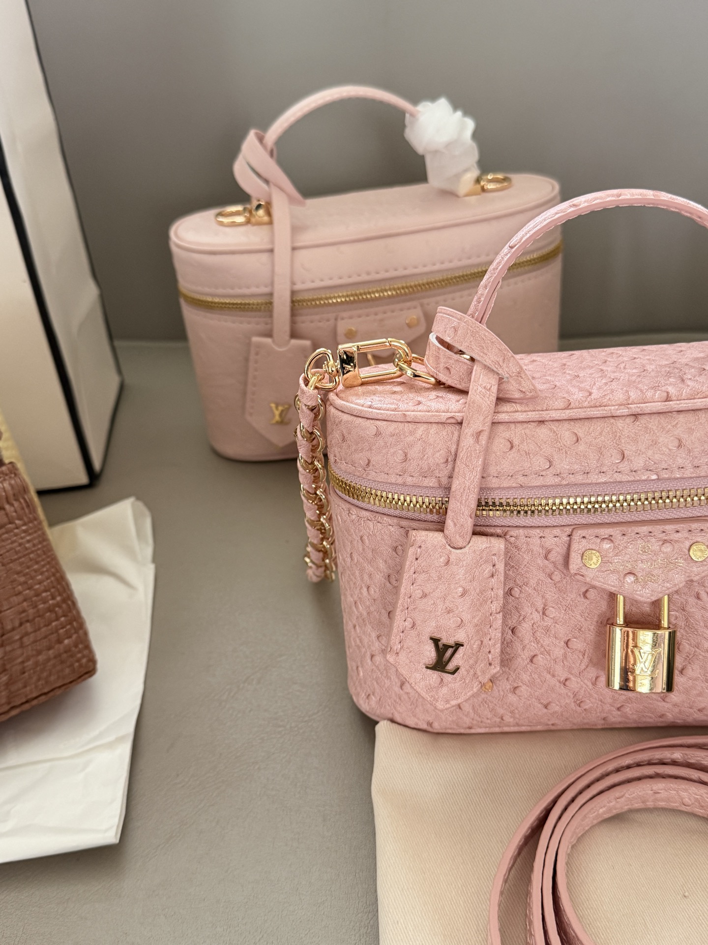 LV vanity box makeup bag