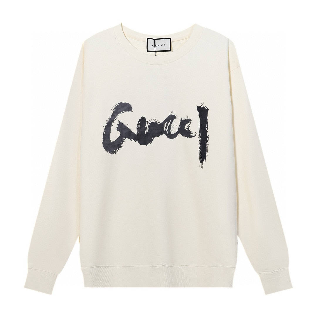 GUCCI printed crew-neck hoodie