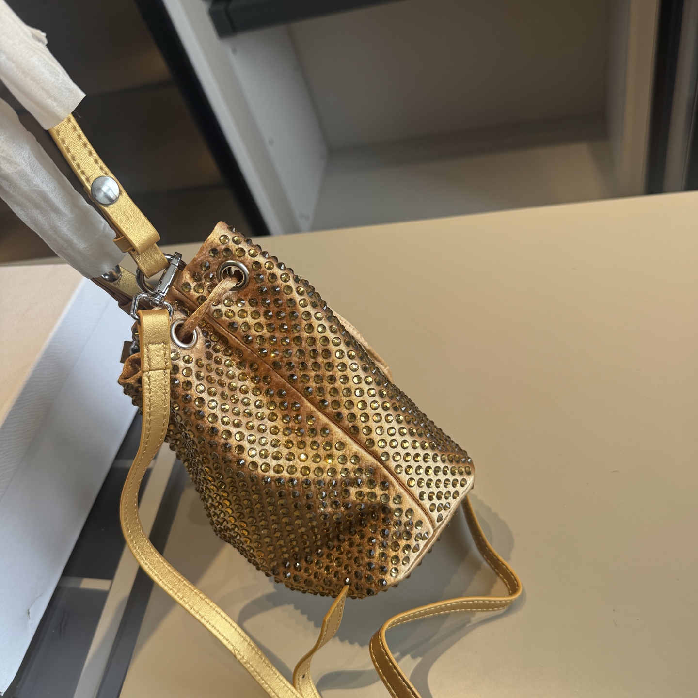 Prada Rhinestone series bucket bags