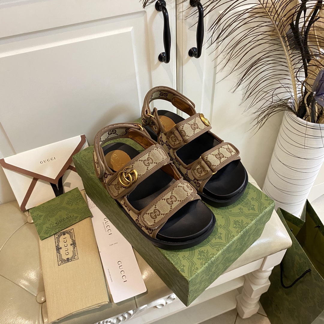 Gucci Velcro Slide Sandals