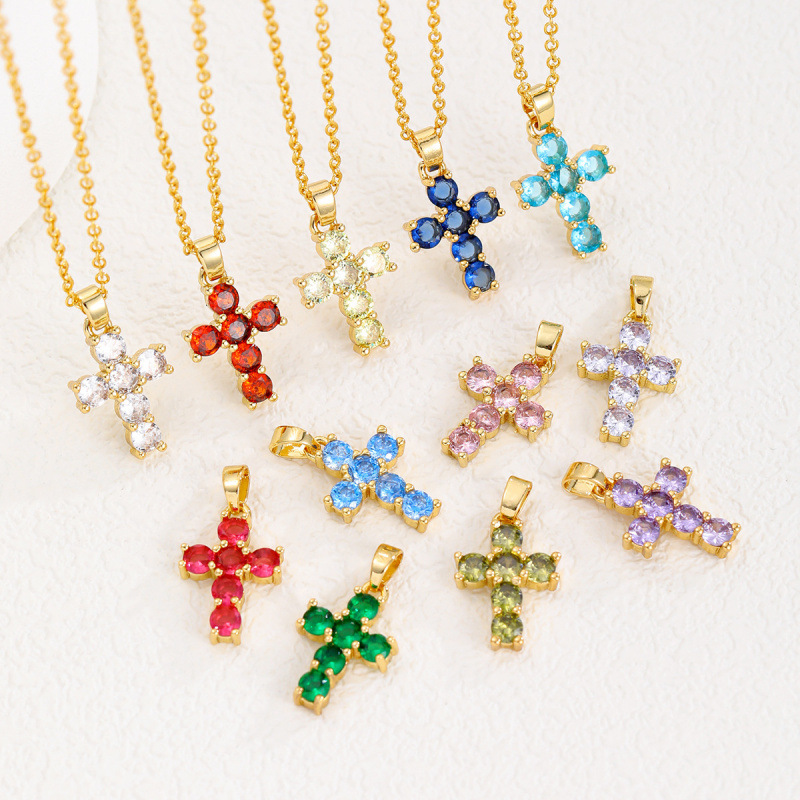 diamond cross necklace
