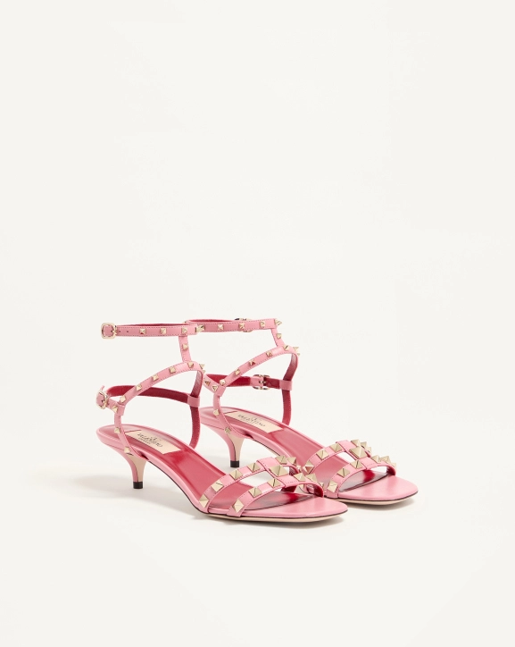 Valentino Rockstud sheepskin sandals (4cm heel)