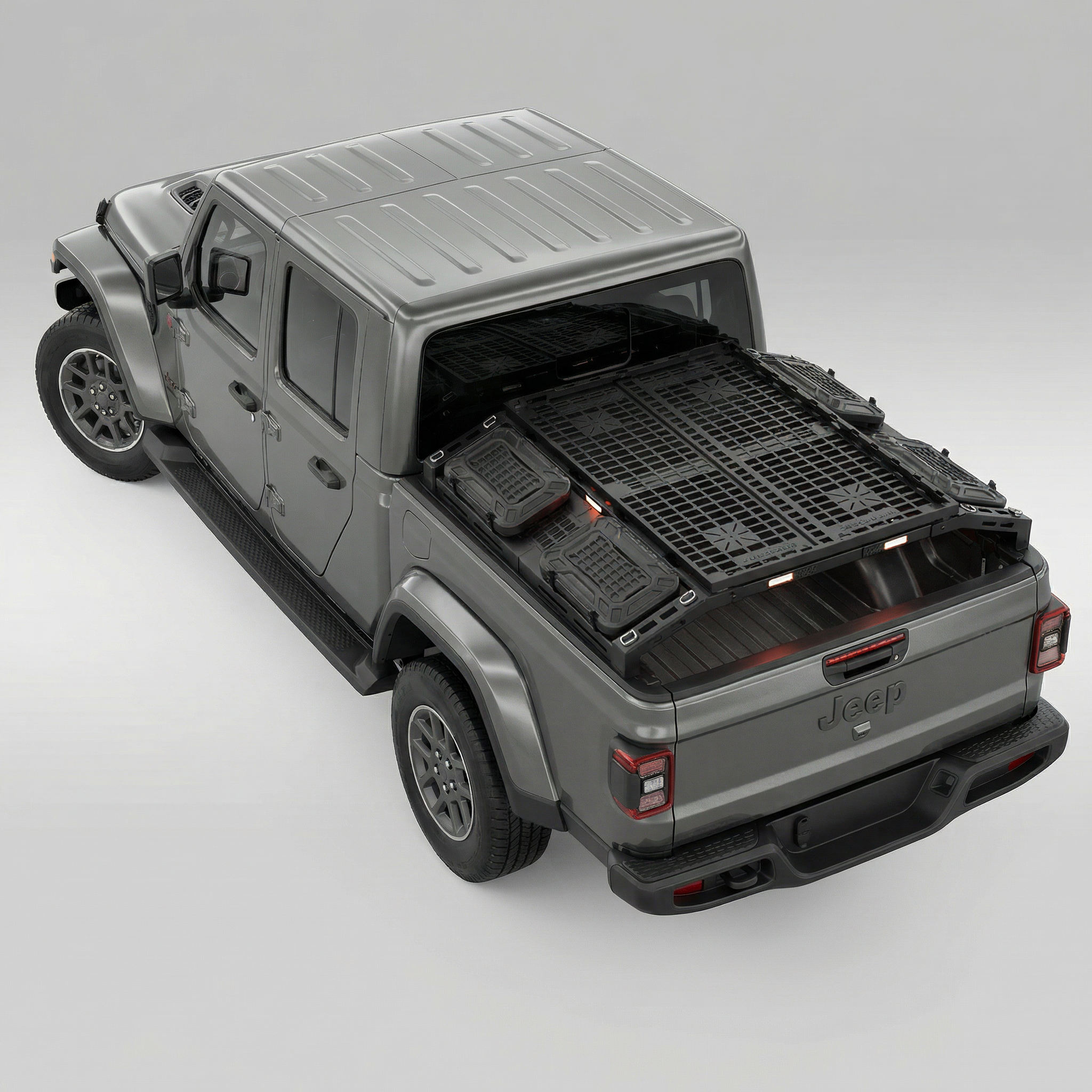 Jeep Gladiator (JT) Truck Bed Organizers and Storage System-Pickup Back Tool Box Bin Rack Basket - JUSNDESIGN