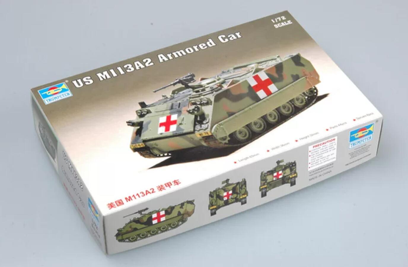 Trumpeter 07239 1/72Car US M113A2 Armored Tank Vehicle Plastic Model