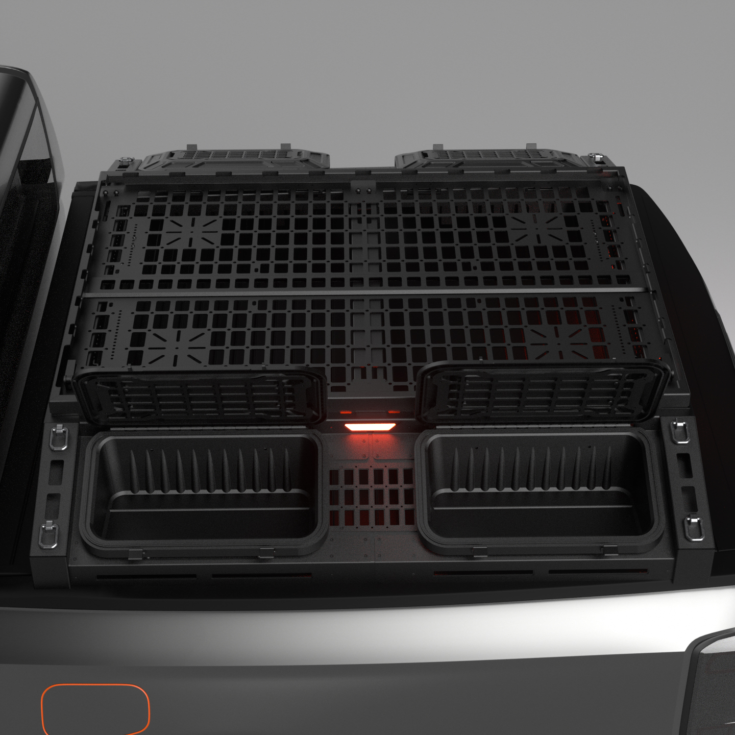 Jeep Gladiator (JT) Truck Bed Organizers and Storage System-Pickup Back Tool Box Bin Rack Basket - JUSNDESIGN